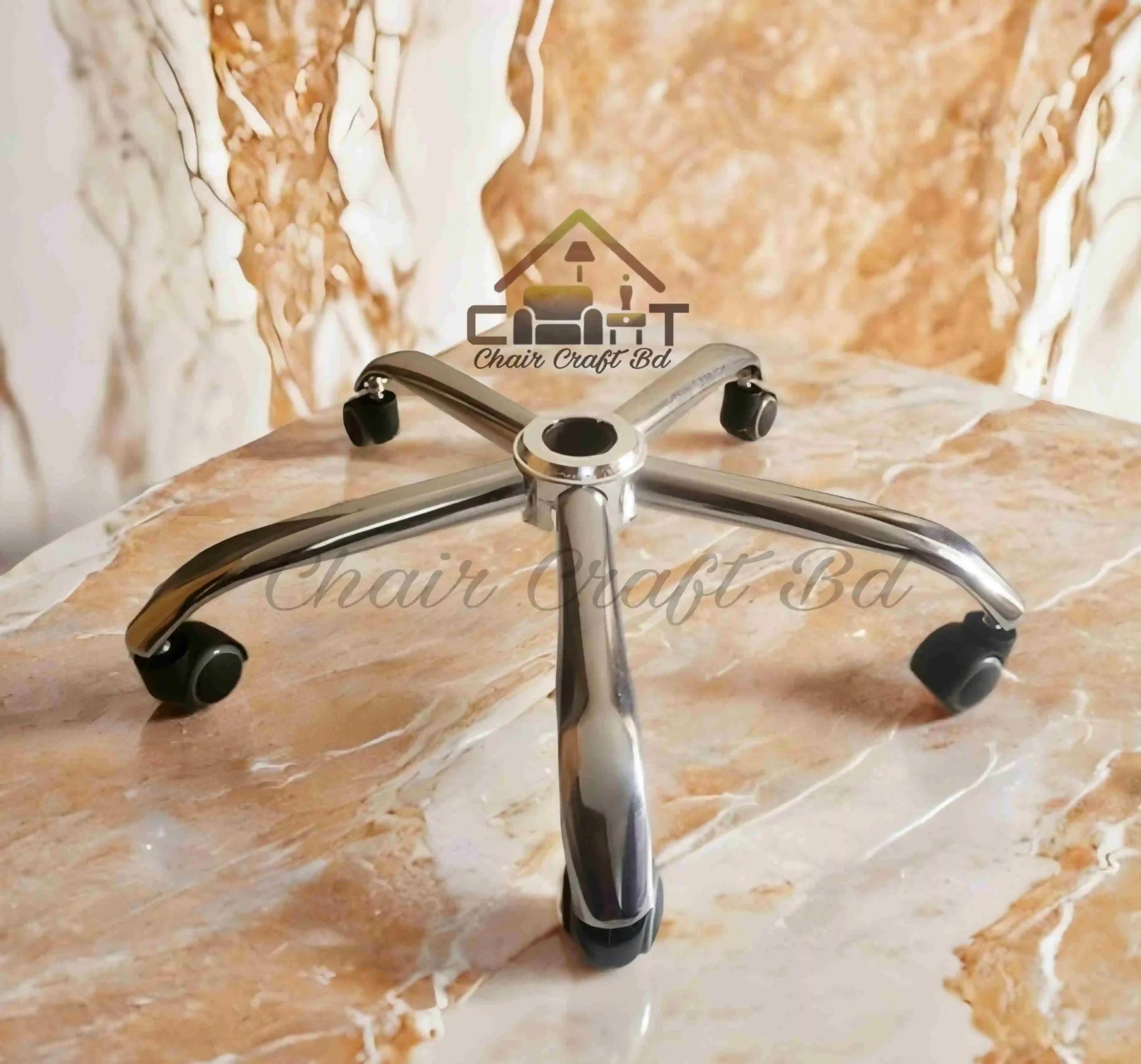 11K-model revolbing SS base chair Full Black mesh CFT-EC-06SS - Image 5